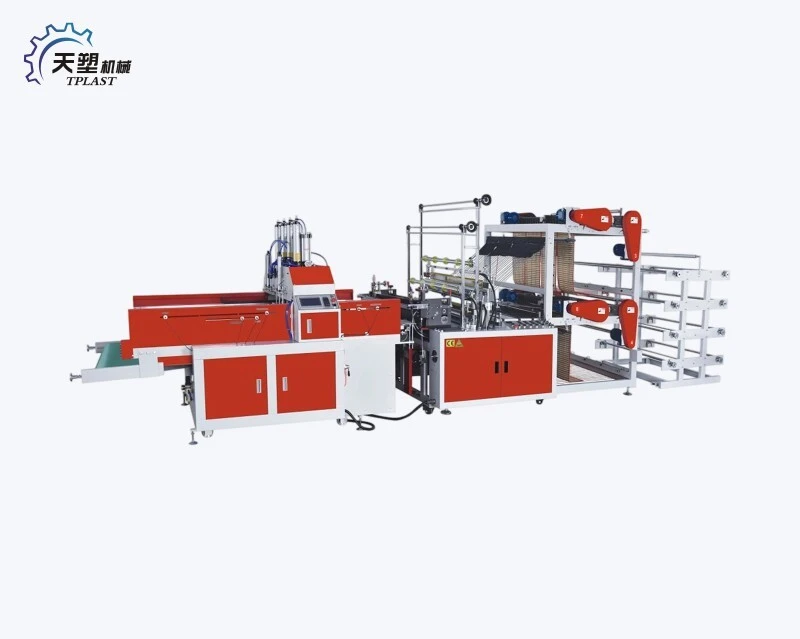 Full Automatic 8 Lines Heating Sealing and Cold Cutting Bag Making Machine 1