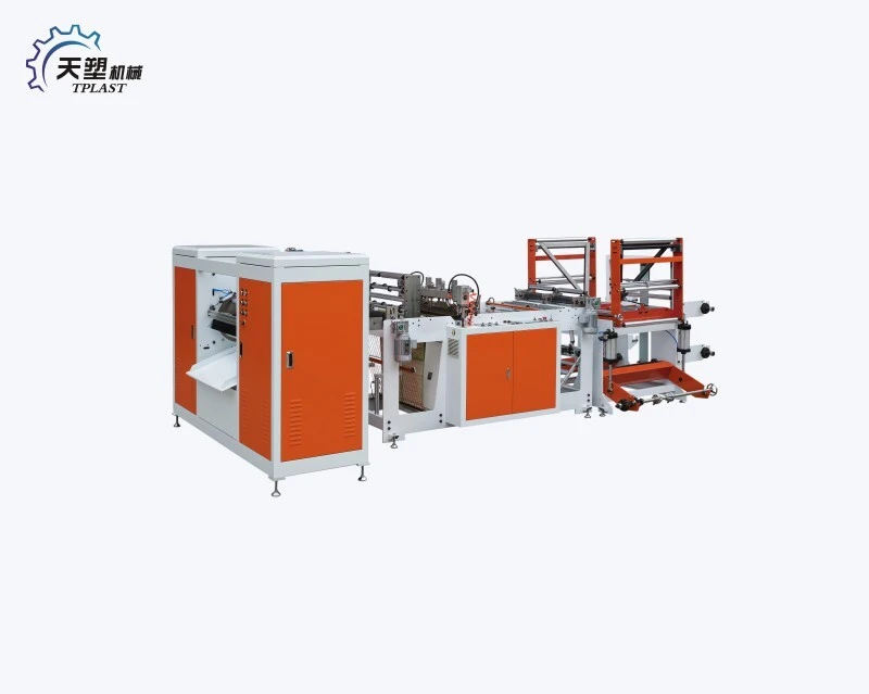 Automatic Double Line Garbage Rolling Bag Making Machine 1