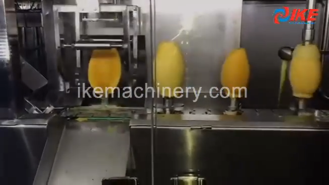 Highly automated mango peeling and core removal technology, is this effect OK? 