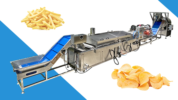 Kartoffelchips Braten und Gewürzlinie
