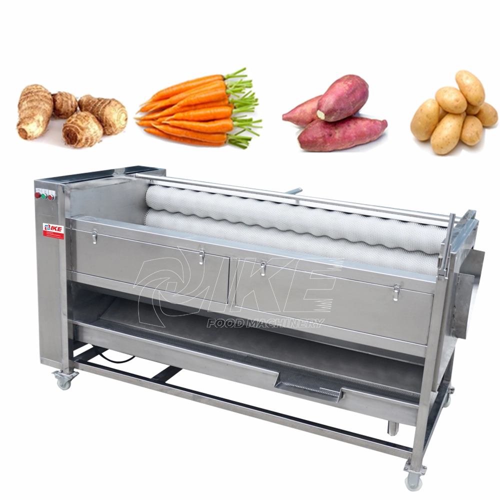 KT-WN800 Machine de pelage de nettoyage de pommes de terre avec brosse en nylon roulant 1