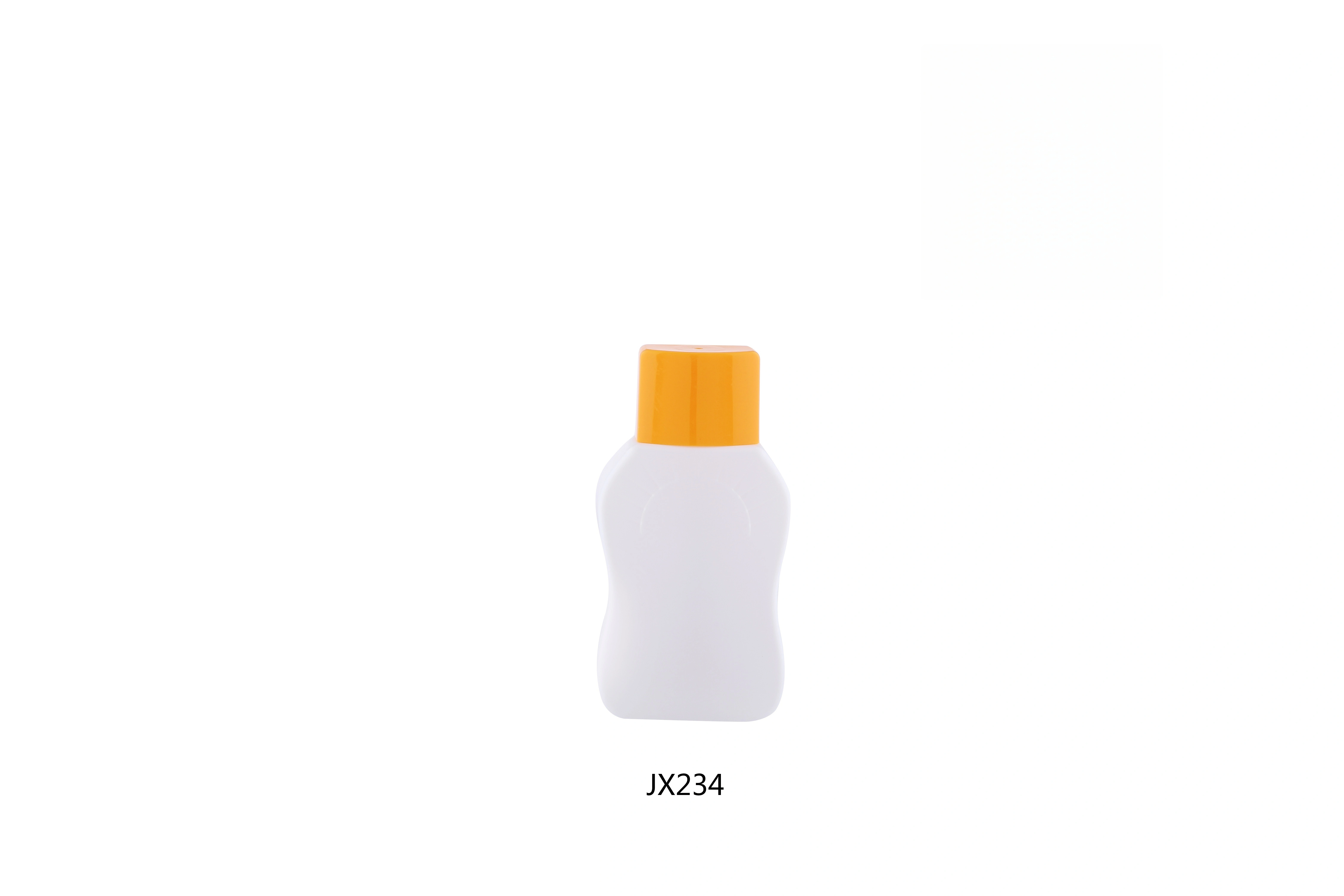 Botella de protección solar JX234 con tapa amarilla - Capacidad de 50 ml 1