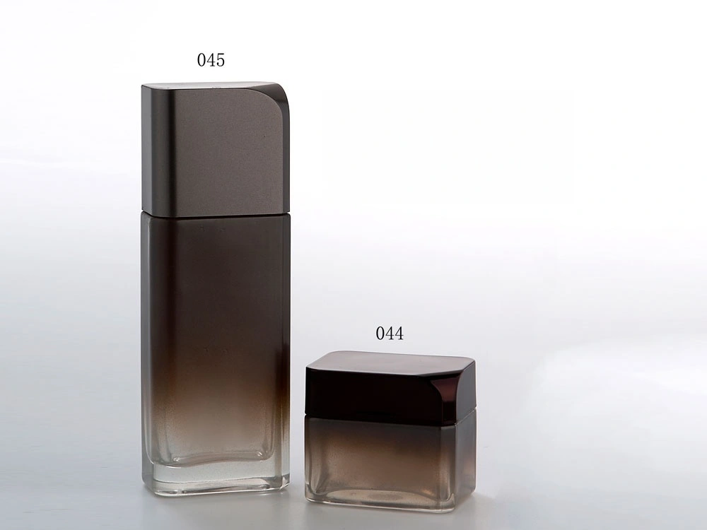 Gradient Brown Glass Skincare Bottle Set (Models 044, 045) - Full Specifications 1