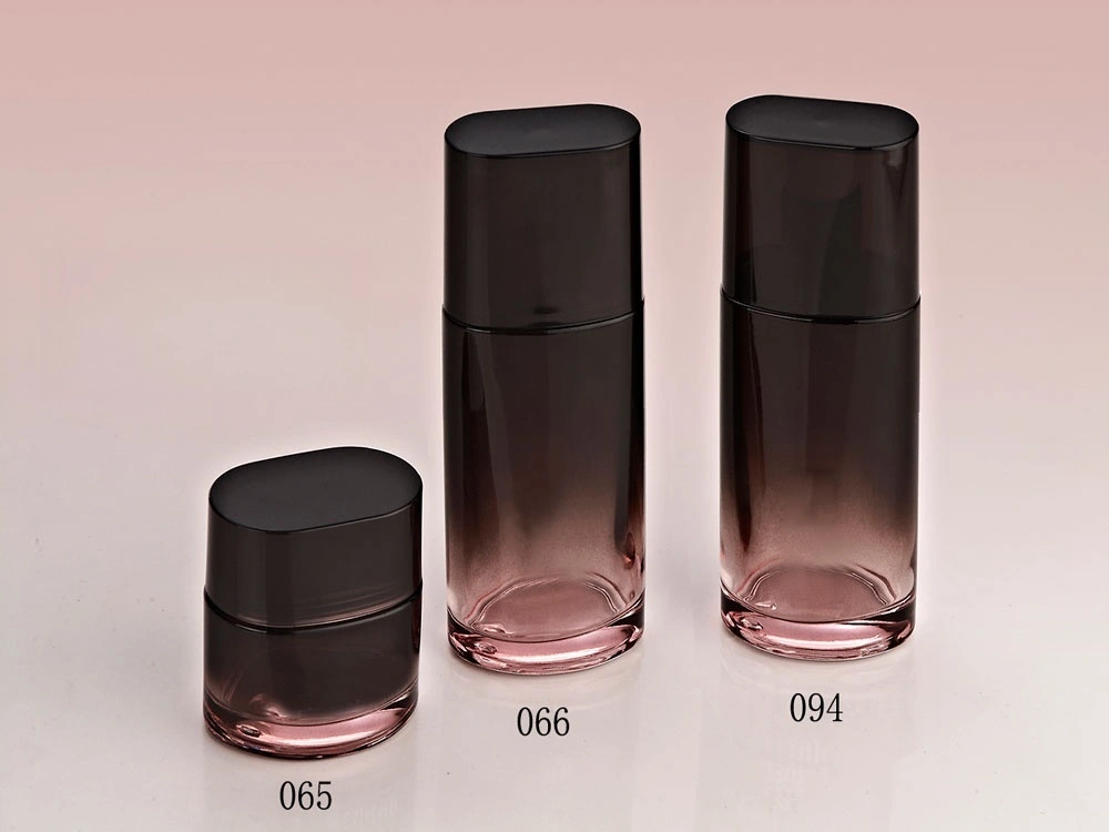 Gradient Pink - Black Glass Skincare Bottle Set (Models 065, 066, 094) - Full Specifications 1