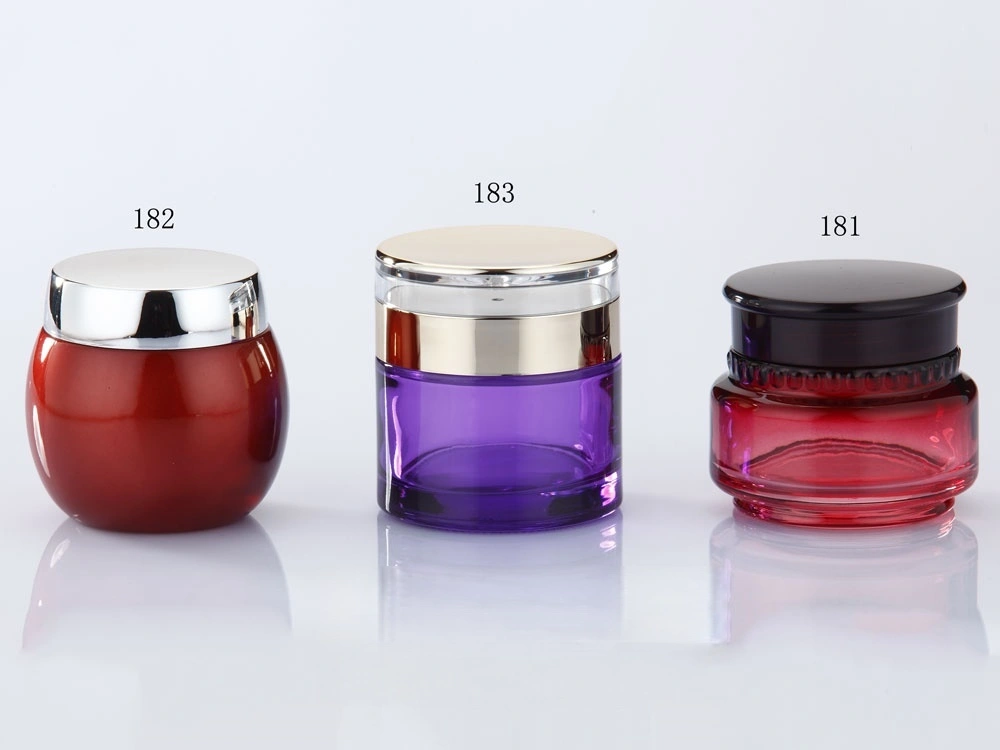 Colorful Glass Jar Set for Skincare (Models 181, 182, 183) - Full Specifications 1