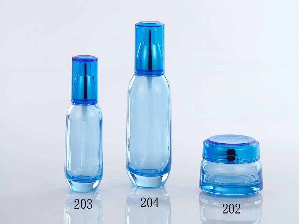 Blue Glass Skincare Bottle Set (Models 202, 203, 204) - Full Specifications 1
