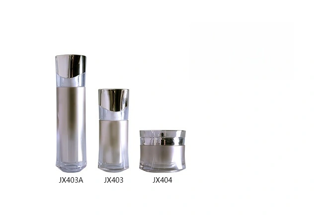 Silver - Toned Plastic Skincare Bottle Set (Models JX403A, JX403, JX404) - Full Specifications 1