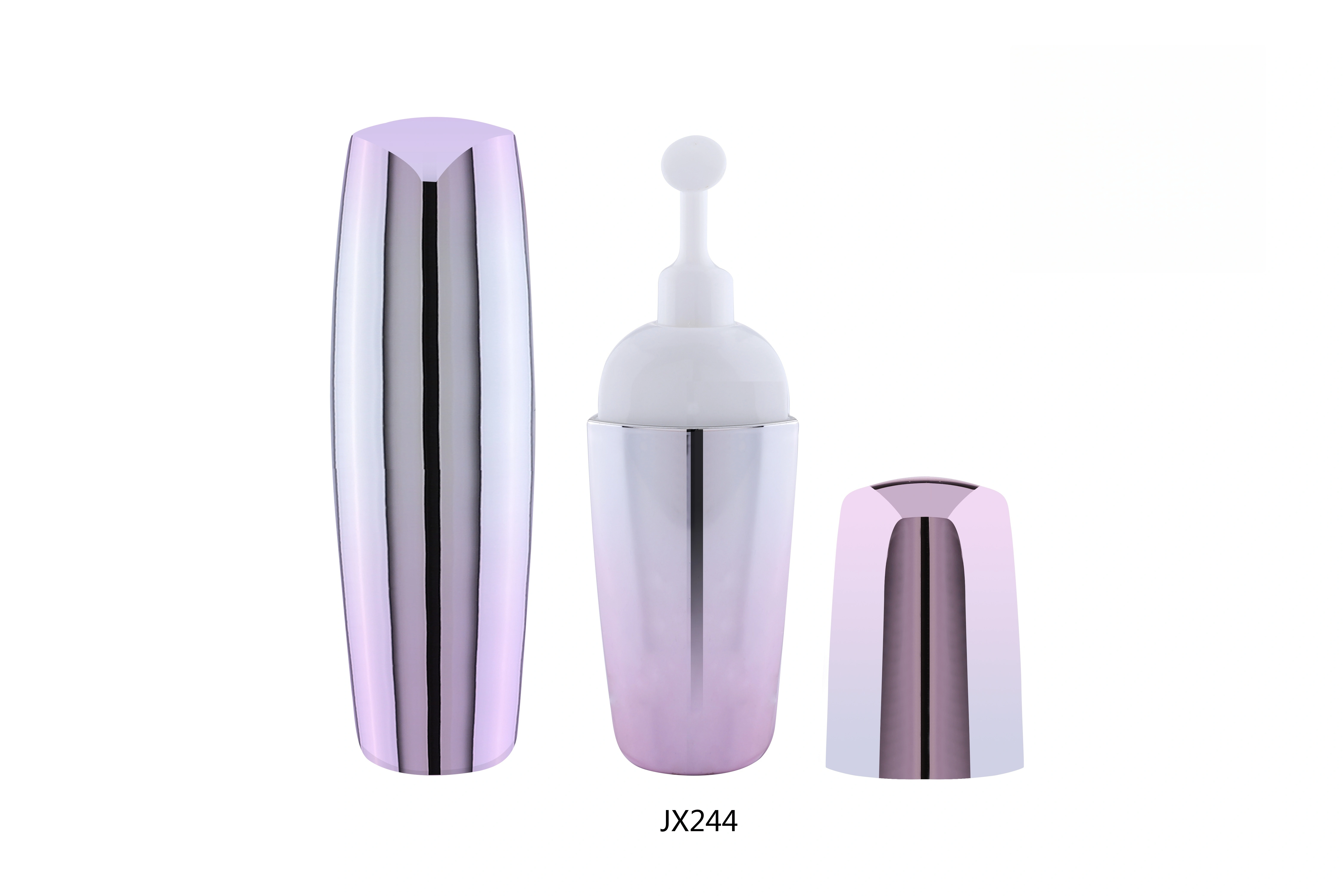 Gradiente - conjunto de botellas de bomba de cuidado de la piel con color (modelo JX244) 1