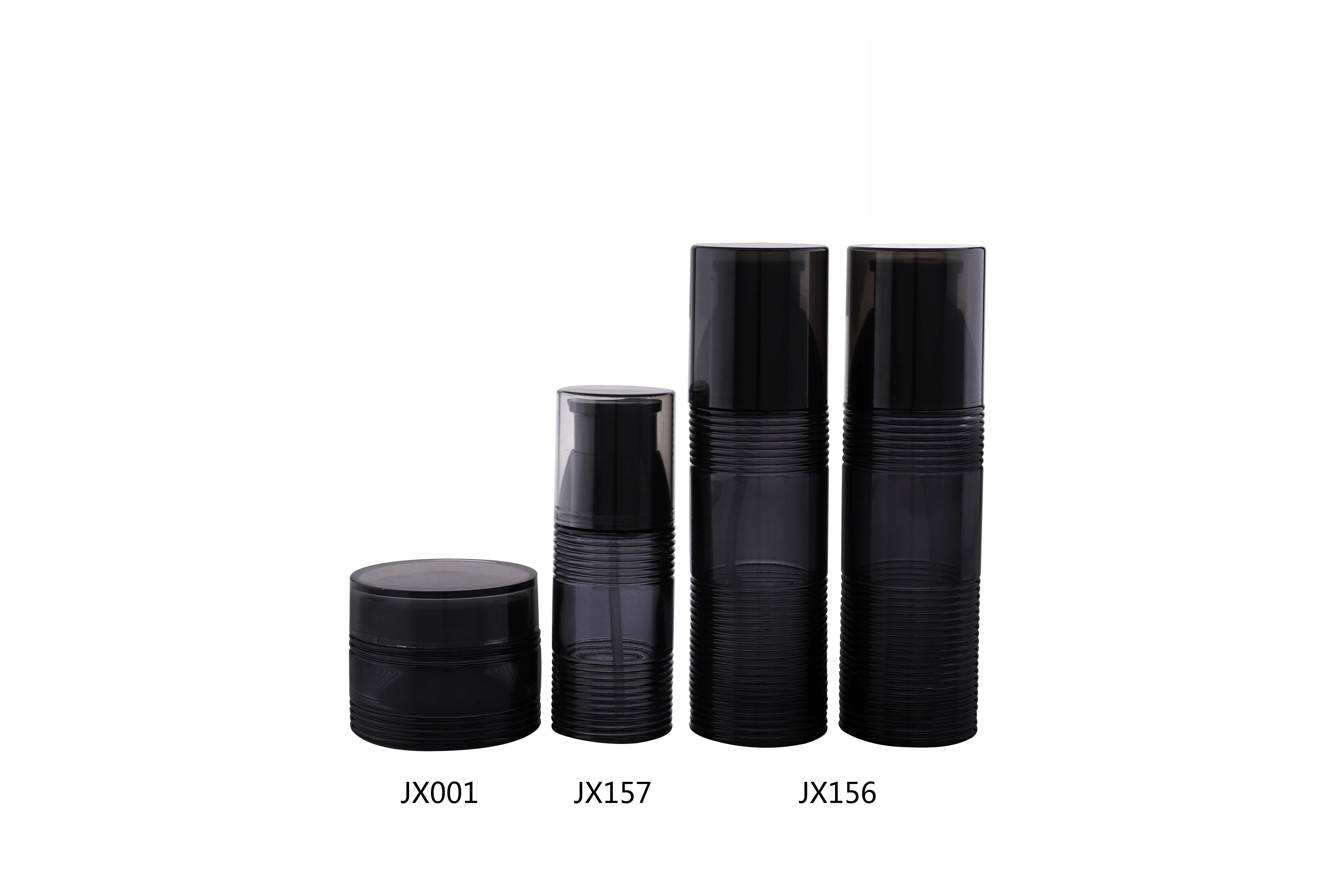 Black Glass Skincare Bottle Set (Models JX001, JX157, JX156) - Full Specifications 1