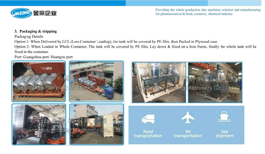 Customized Stainless Steel Reactor Tanks Chemical Reactor Jacketed Reactors
