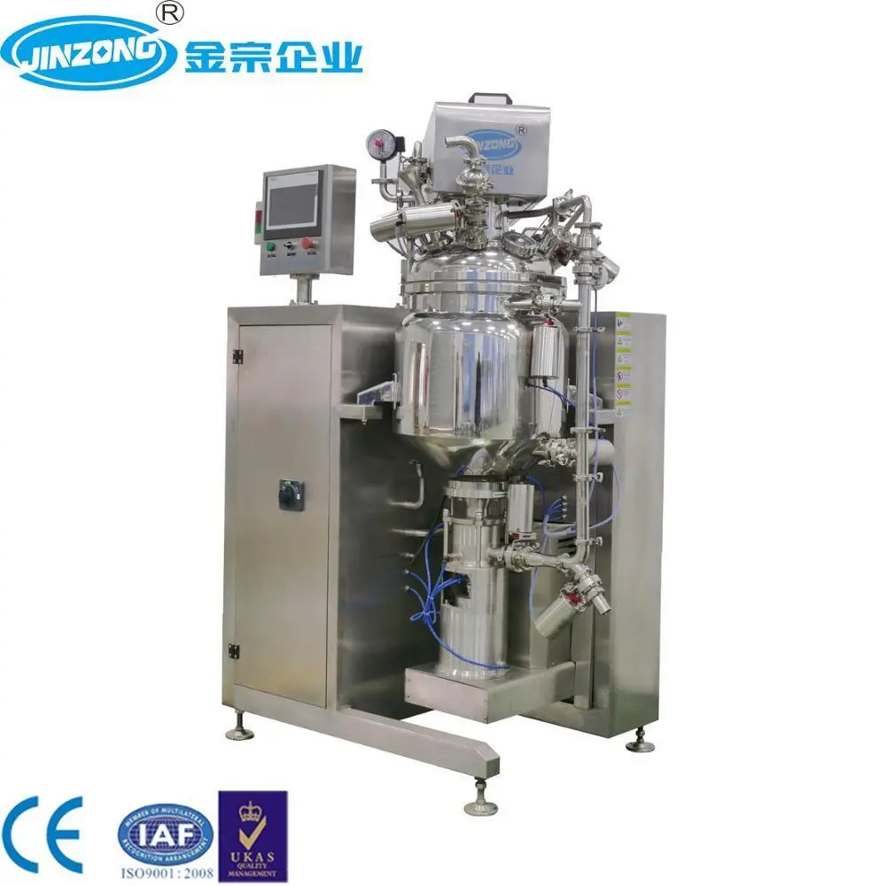 50 Liter Ointment Cream Mixer Mixing Tank with Bottom Homogenizer 1