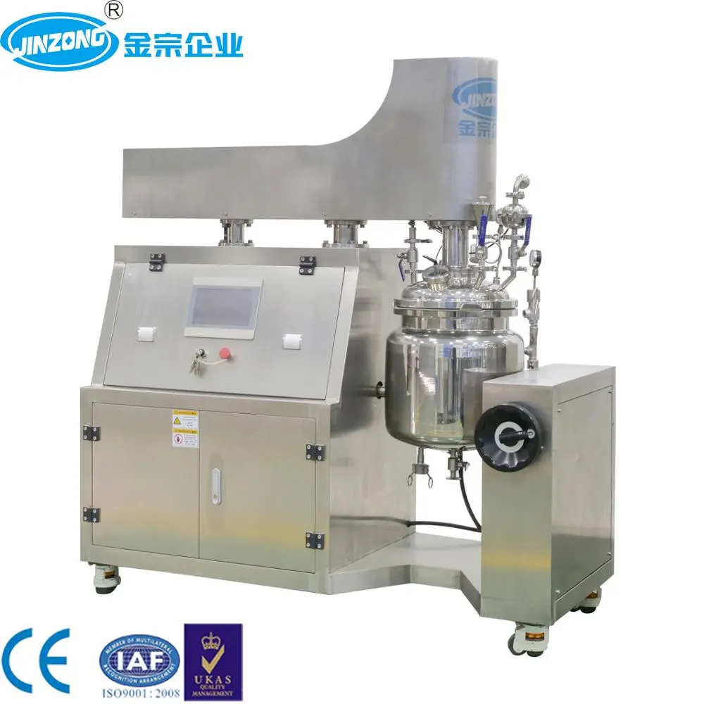 50 Liter Ointment Cream Mixer Mixing Tank with Bottom Homogenizer