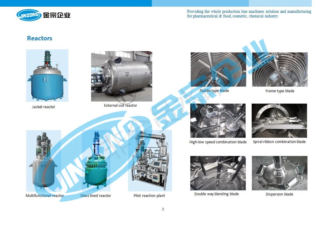 Pharmaceutical Processing Mixing Machine Reaction Tank Reactor Mixer 1