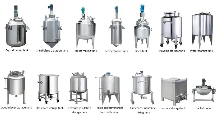 Cream Ointment Emulsifying Mixing Tank with Bottom Homogenizer Production Line