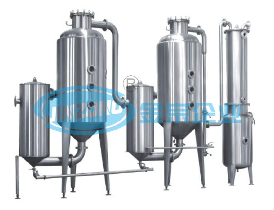 Vacuum Milk Evaporator Multiple Effects Distillation Concentrator