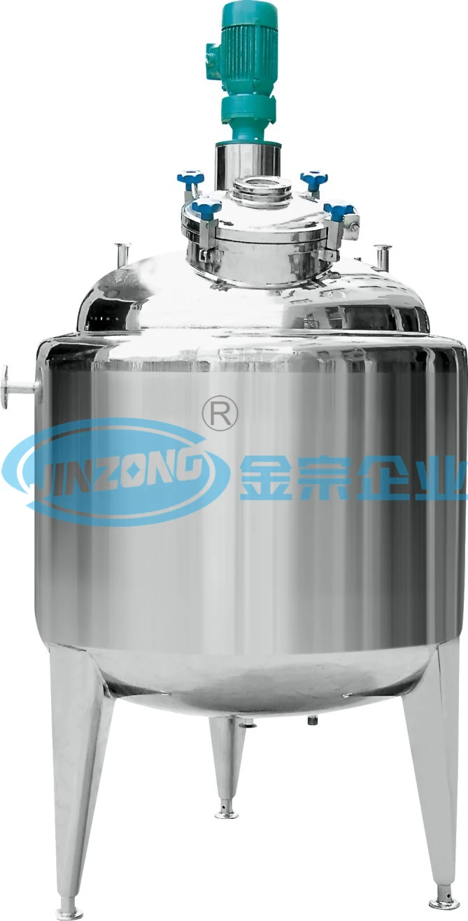 Food and Pharmacy Liquid Paste Mixing Vessel Stainless Steel Stirred Reactor Tank