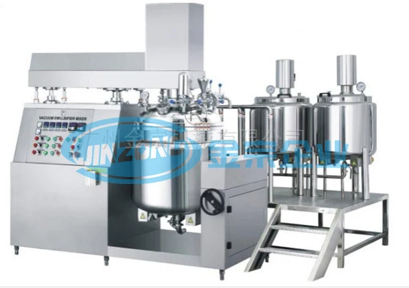 Vacuum Emulsifying Homogenizing Mixer Mixing Tank with Water and Oil Vessels 1