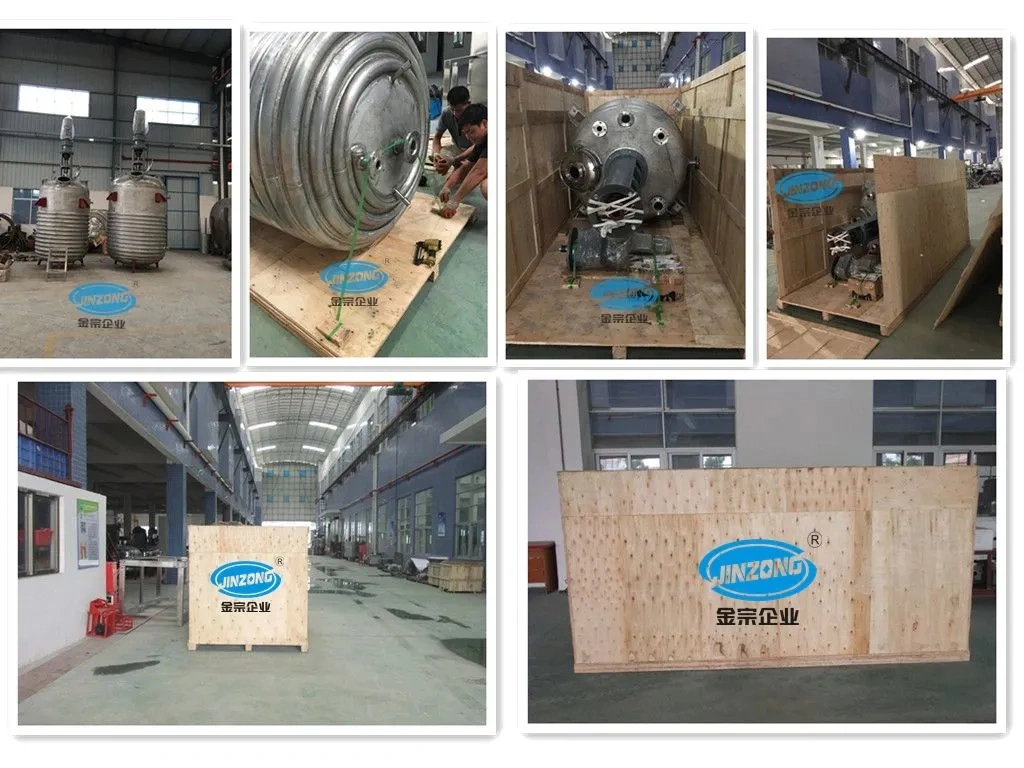 50L-2000L Vacuum Pilot Industrial Reactor with Condenser Heating System Customized