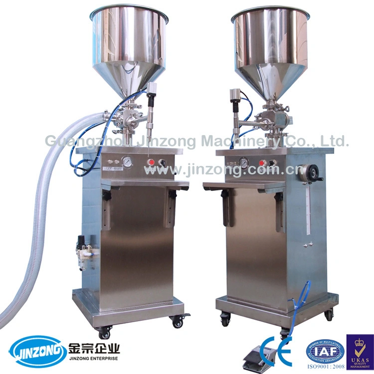 Jinzong Machinery Semi-Automatic Cream Lotion Cosmetic Liquid Filling Machine 1