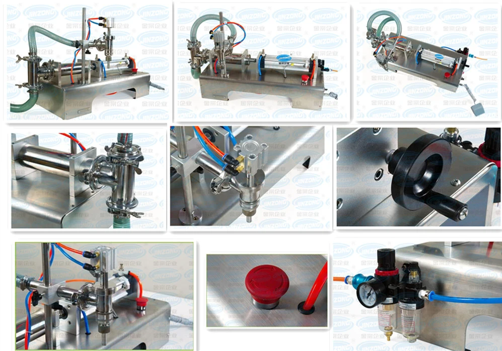 Horizontal Pneumatic Single Head Semi-Automatic Liquid Filling Machine