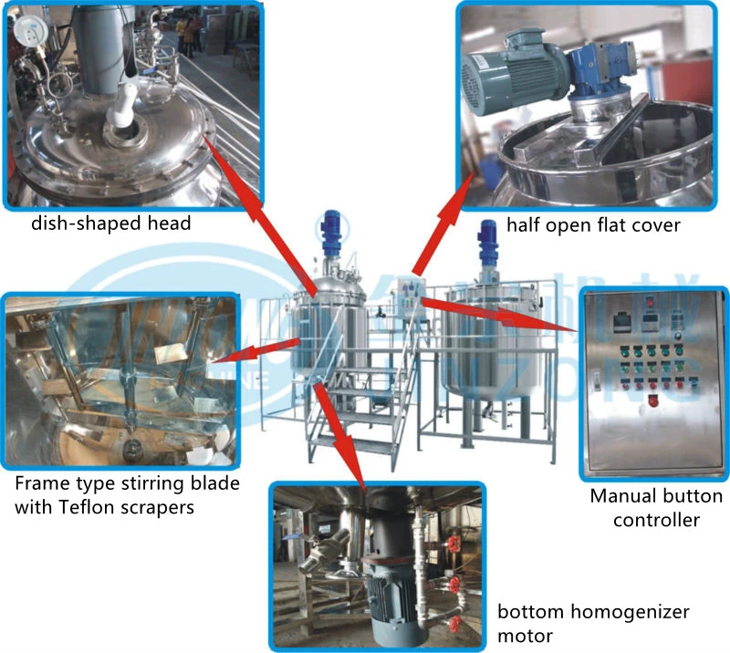 Salad Dressing Mayonnaise Baby Puree Mixing Manufacturing Machine