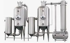 China Dual-Effect Concentrator Vacuum Evaporator for Pharmaceutical and Food Liquid Materials 1