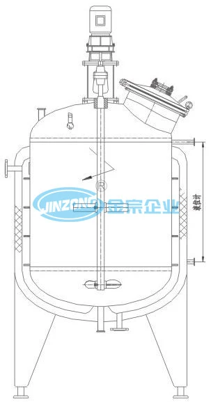 China Mixing Tank for Food Factories Liquid Mixer Seasoning Reactor