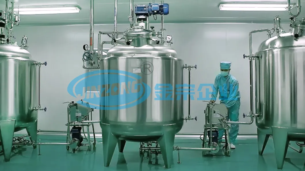 Heating and Cooling Jacket Food Mixing Tank Mixer Fabricator China
