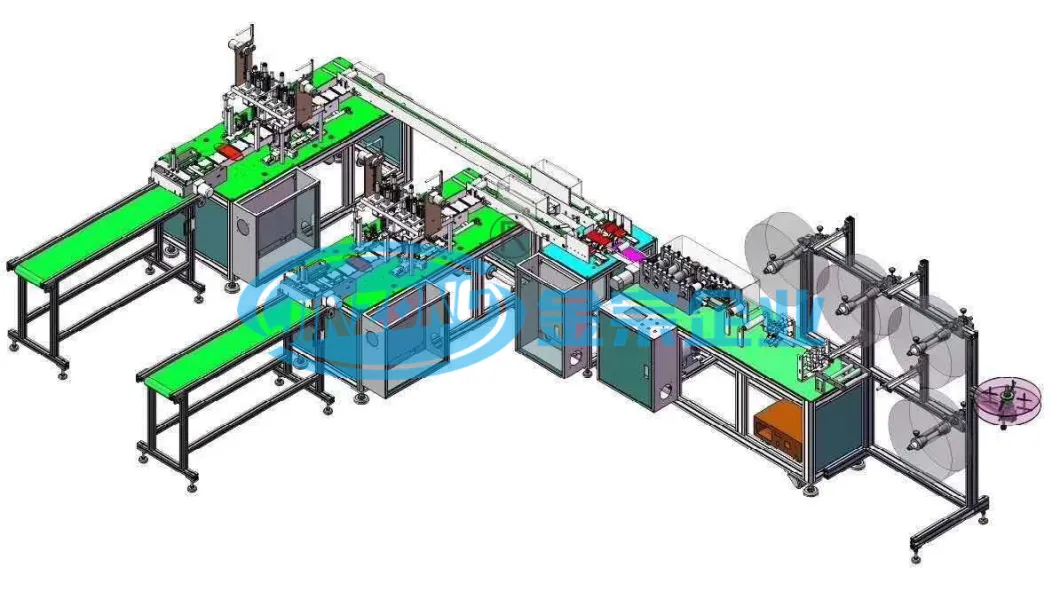 High Speed Ear Belt Type Automatic Surgical Mask Manufacturing Machine