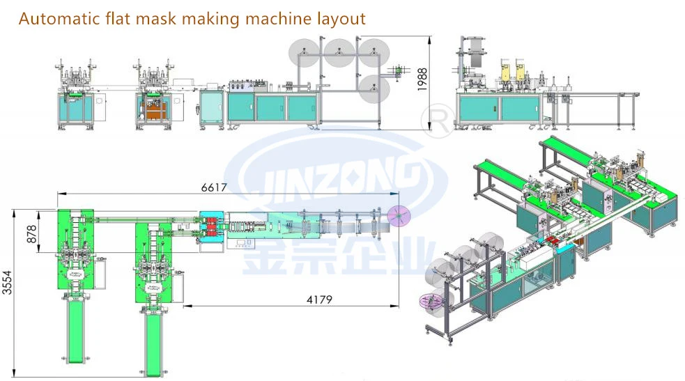 Auto Surgical Nonwoven Medical Face Mask Machine