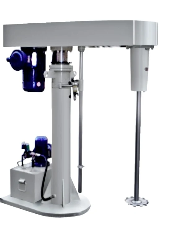 Pneumatic Lift Homogenizer Disperser for Making Cosmetic Products
