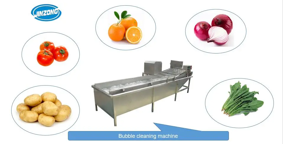 Fruit Vegetable Bubble Cleaning Washing Machine Washer China Manufacturer