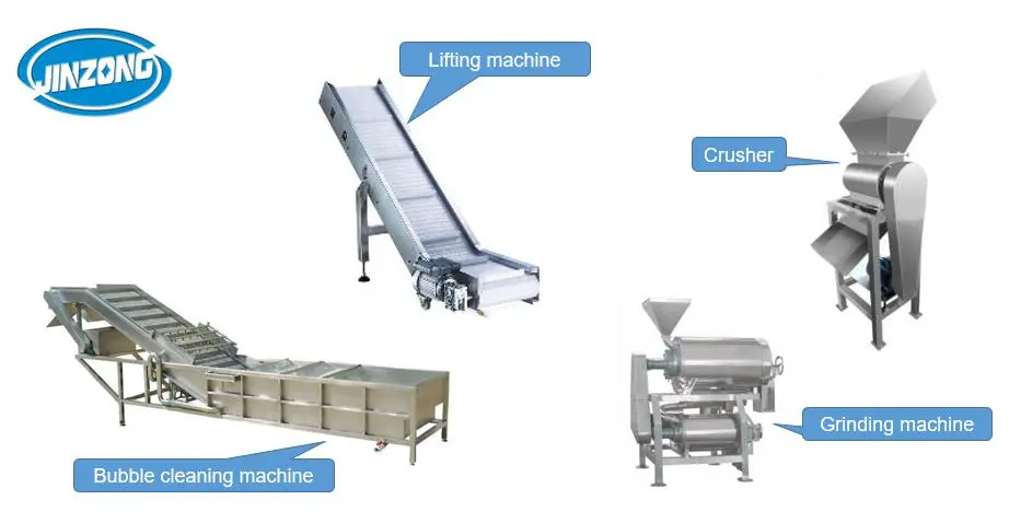 Tomato Apple Fruits Crushing Machine Food Juice Processing Machinery Fabricators