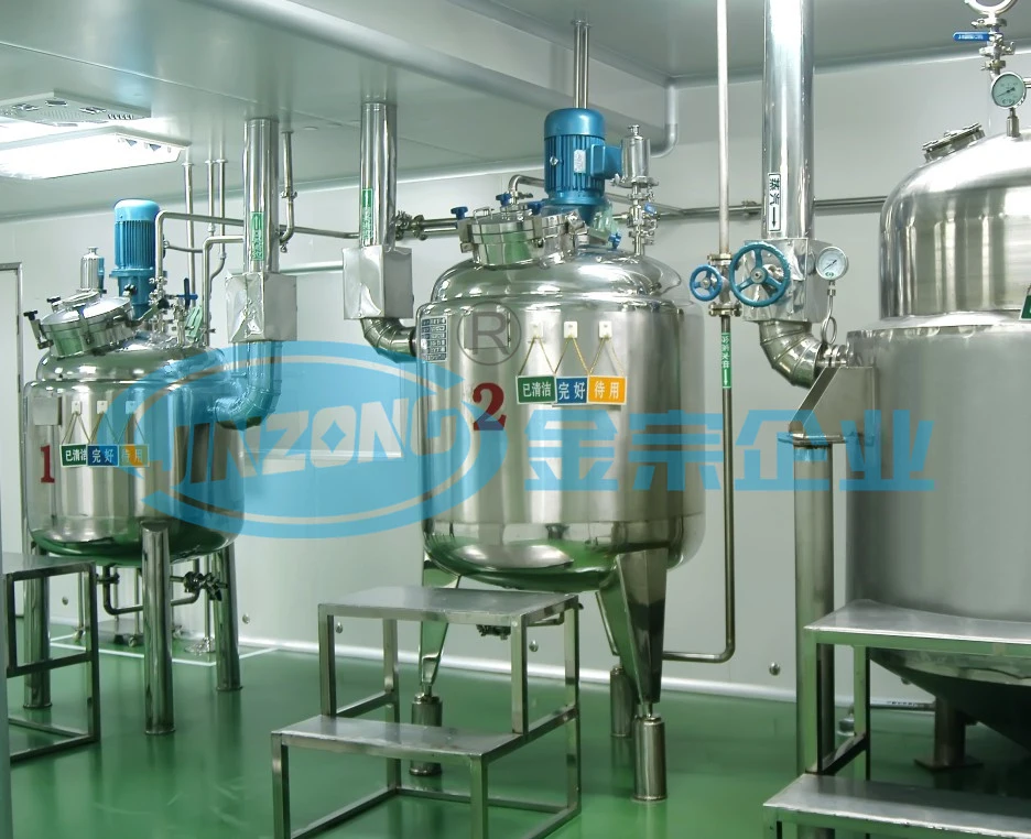 Pharmaceutical Processing Mixing Tank Oral Liquid Syrup Manufacturing Plant