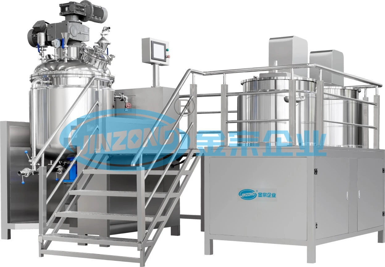 Vacuum Homogenizing Emulsifying Mixing Machine with CIP Easy Cleaning 1