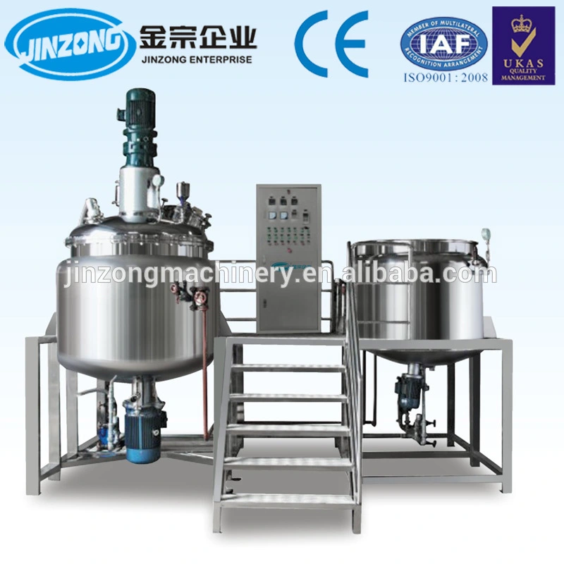 Vacuum Homogenizing Emulsifying Mixing Machine with CIP Easy Cleaning