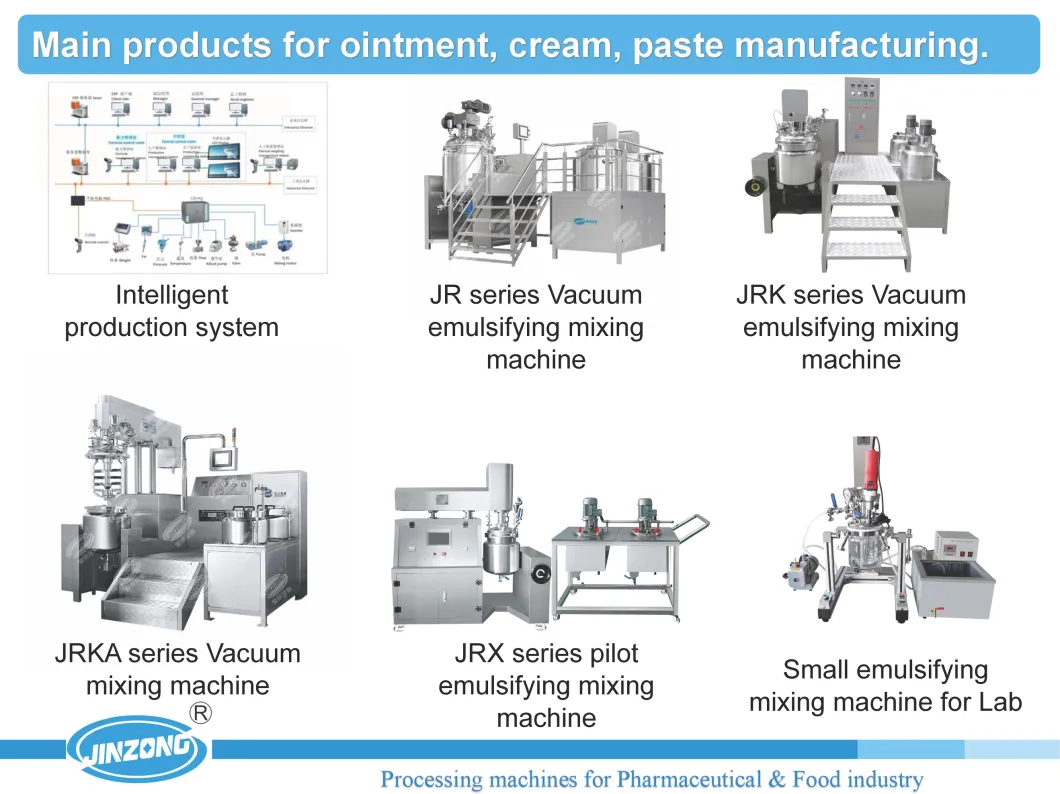 Ointment Cream Gel Mixing Manufacturing Machine Emulsifying Mixer