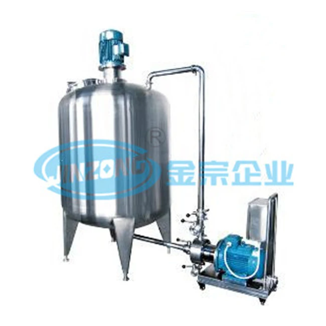 Stainless Steel Tank with Stirrer and Inline Homogenizer Mayonnaise Manufacturing Plant