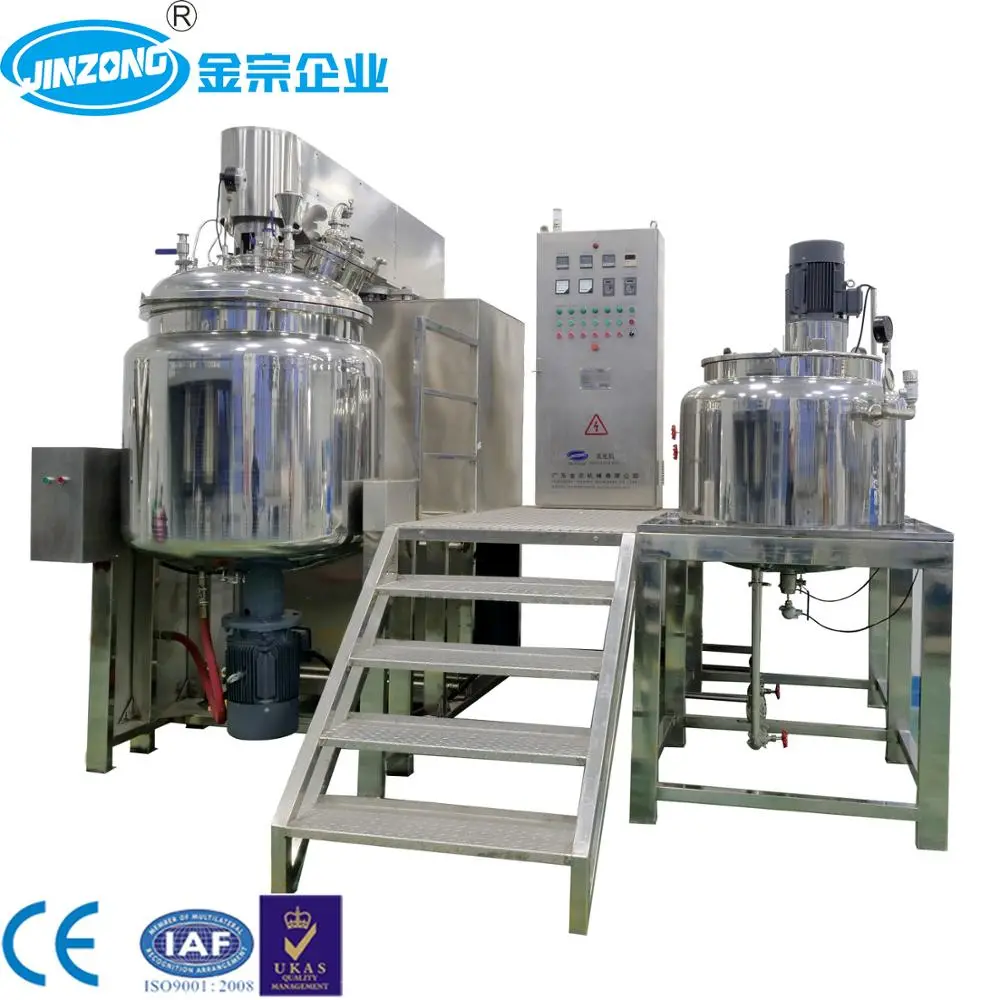 Customized Vacuum Emulsifying Cream Liquid Mixing Machine