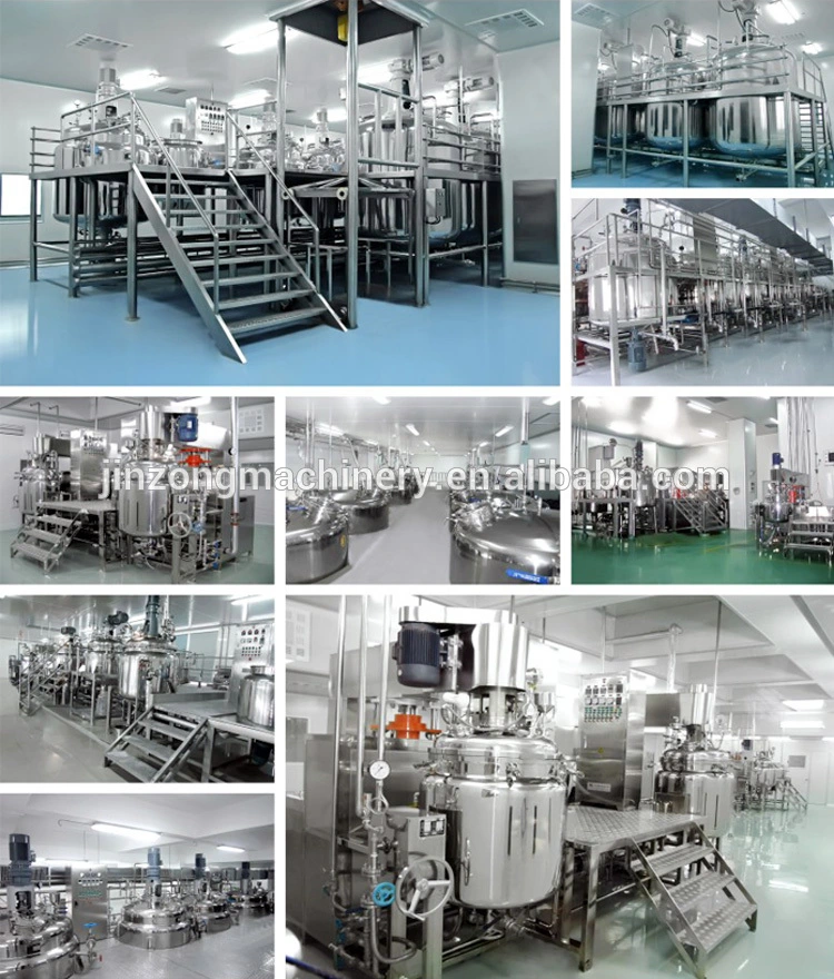Customized Vacuum Emulsifying Cream Liquid Mixing Machine