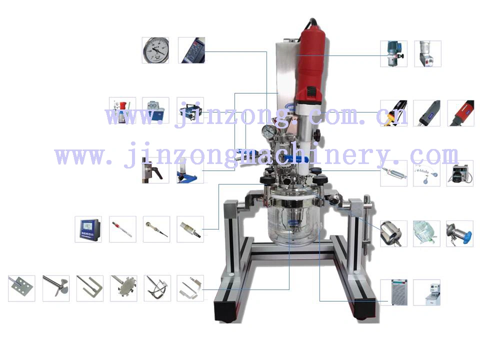 2L Glass Type Laboratory Vacuum Homogenizer Mixer
