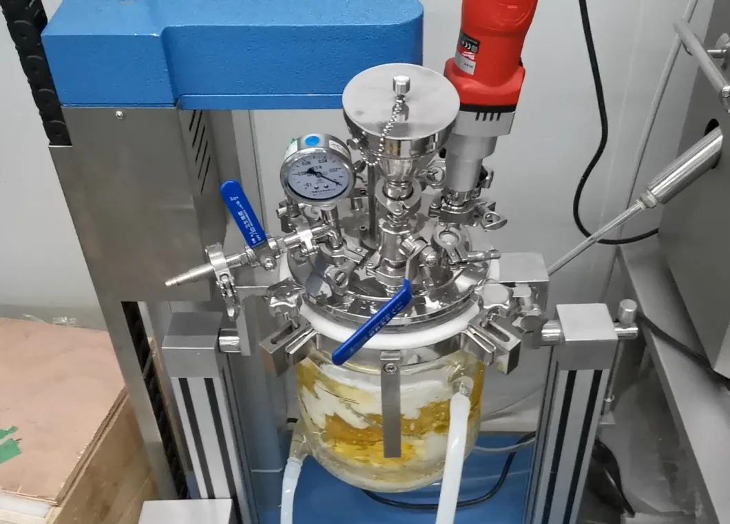 2L Glass Line Laboratory Vacuum Homogenizer Mixer Emulsifying Machine