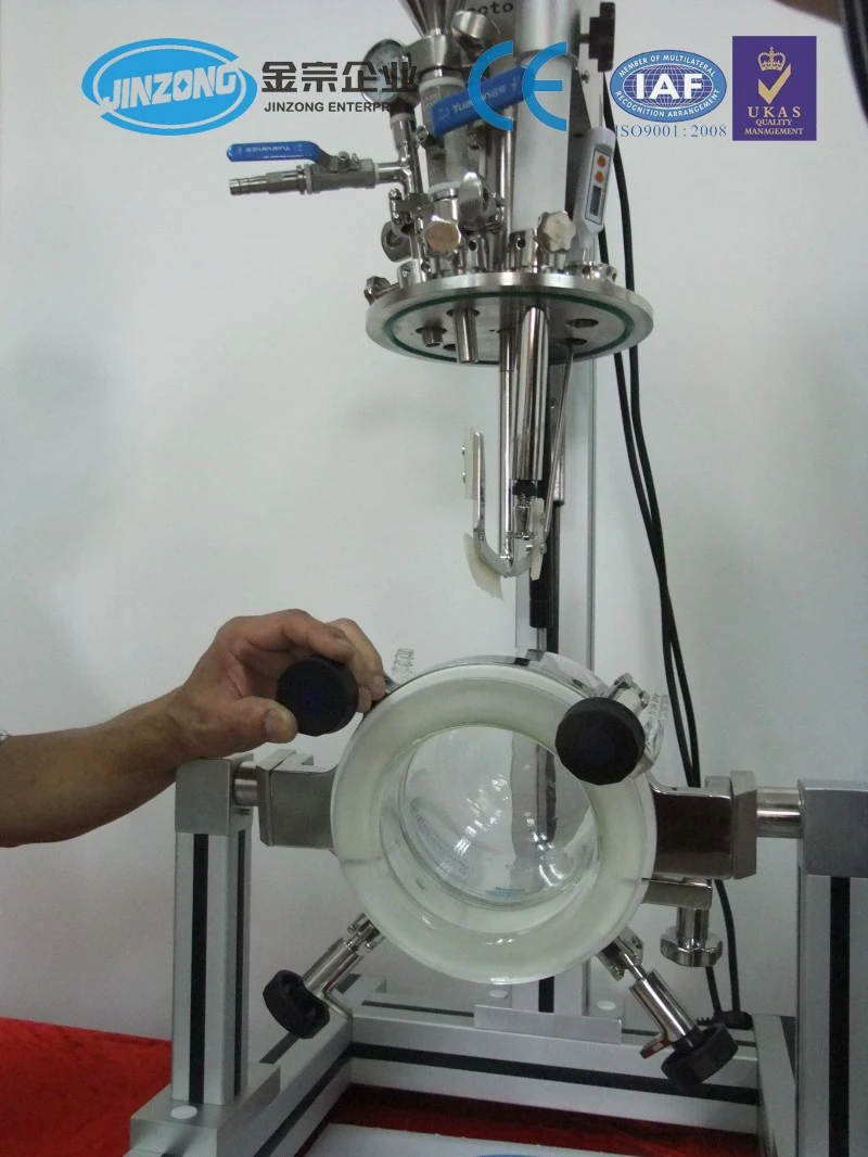 2L Glass Type Laboratory Vacuum Homogenizer Mixer