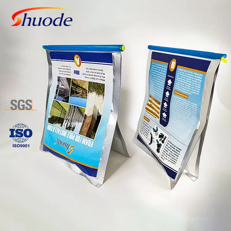 900ml Fast-Setting &amp; Substitute concrete &amp; non-hydrophilic foam formulation foam for pole installation 1