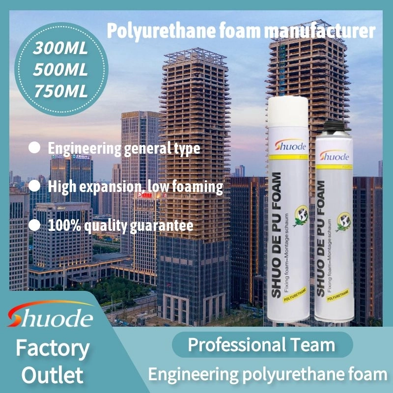 Kaliteli Sıvı Sprey Yalıtım Sızdırmazlığı Dolgu Yapıştırıcısı 500ml 750ml PU Poliüretan Köpük 12