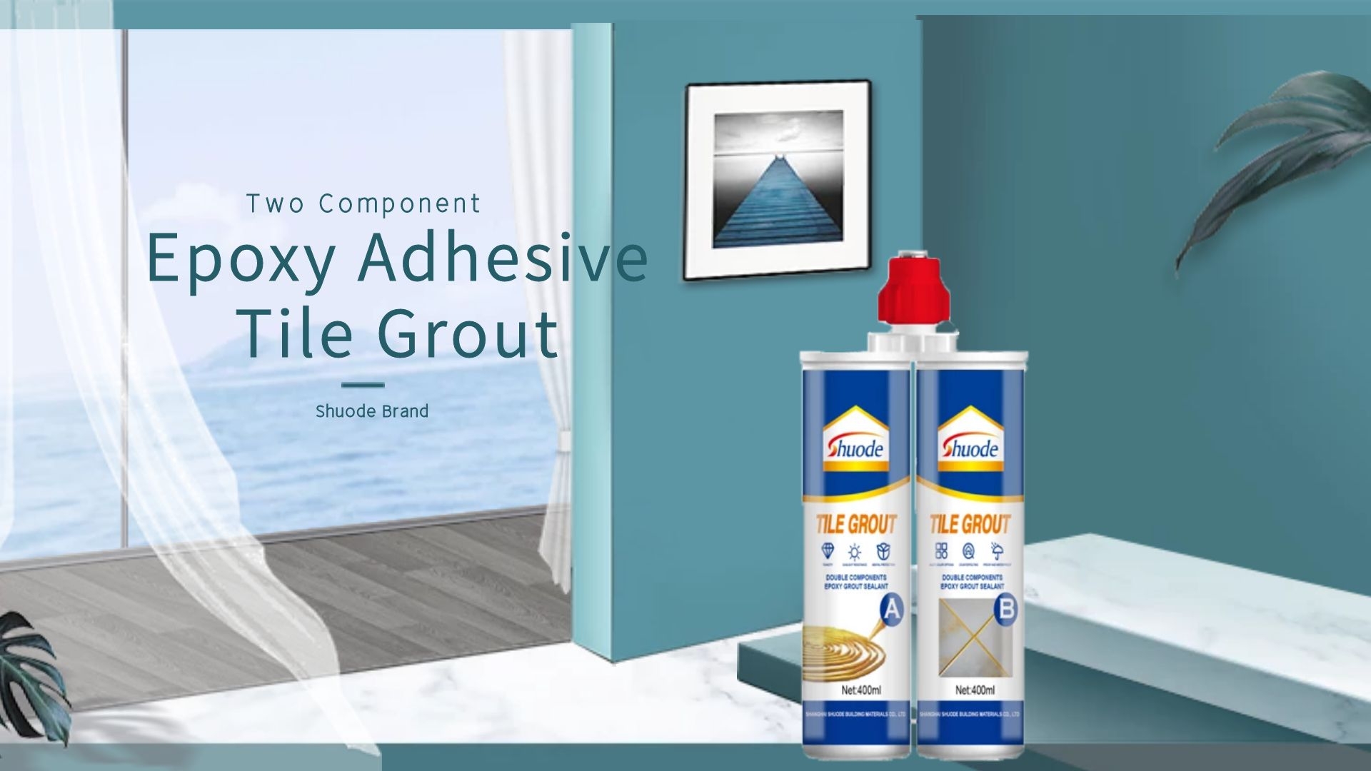  Customized hot selling bathroom colorful construction glue 2 Components Twin epoxy marble adhesive manufacturers From China | Shuode 