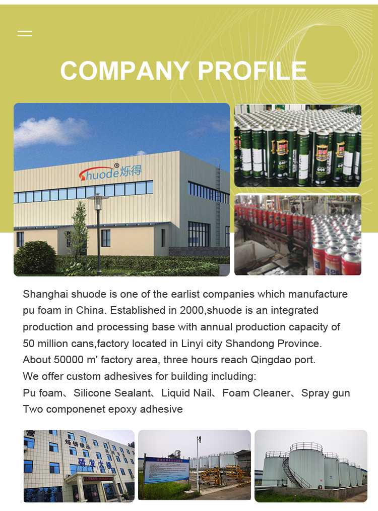 High yield construction insulation filling pu foam with gun and straw type 20