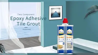 400ml Wholesale price colored resin floor tile joint filler waterproof epoxy grout for bathroom and kitchen