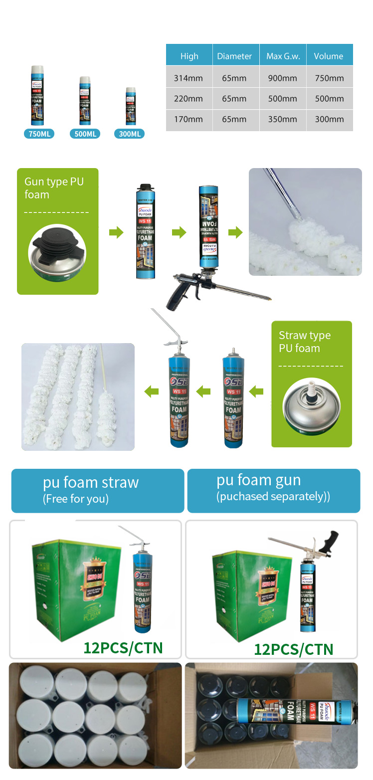 Профессиональная команда дизайнеров цена 750 мл зимнего использования пластик Слава спрея полиуретановой пенопластовой изоляционной облигации 8