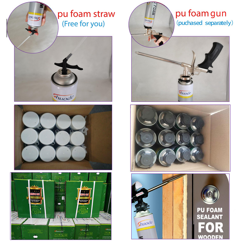 Shuuode - 750 мл высокий расширяющийся полиуретановая пена цветной с брызги с распылением пеной. 10